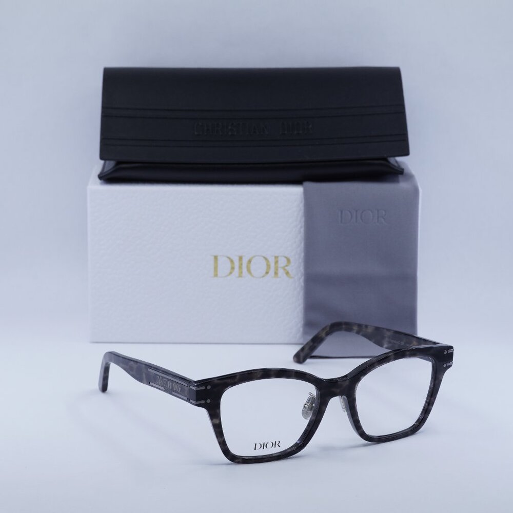 Dior DIORSIGNATUREO S2F 6800 Square Eyeglasses 53mm - Grey Leopard